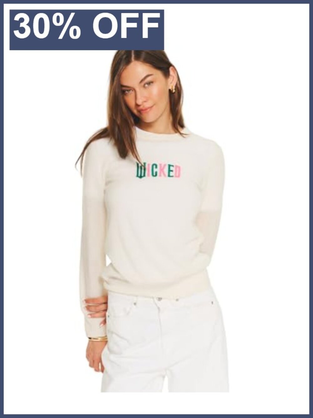 100% Cashmere Crewneck Pullover Sweater Classic Fit Lightweight